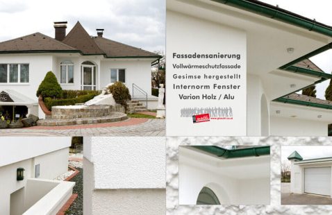 Fassadensanierung bei einem Einfamilienhaus