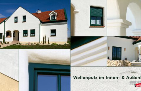 Eleganter Wellenputz: Kunstvolle Gestaltung für Innen- und Außenbereich